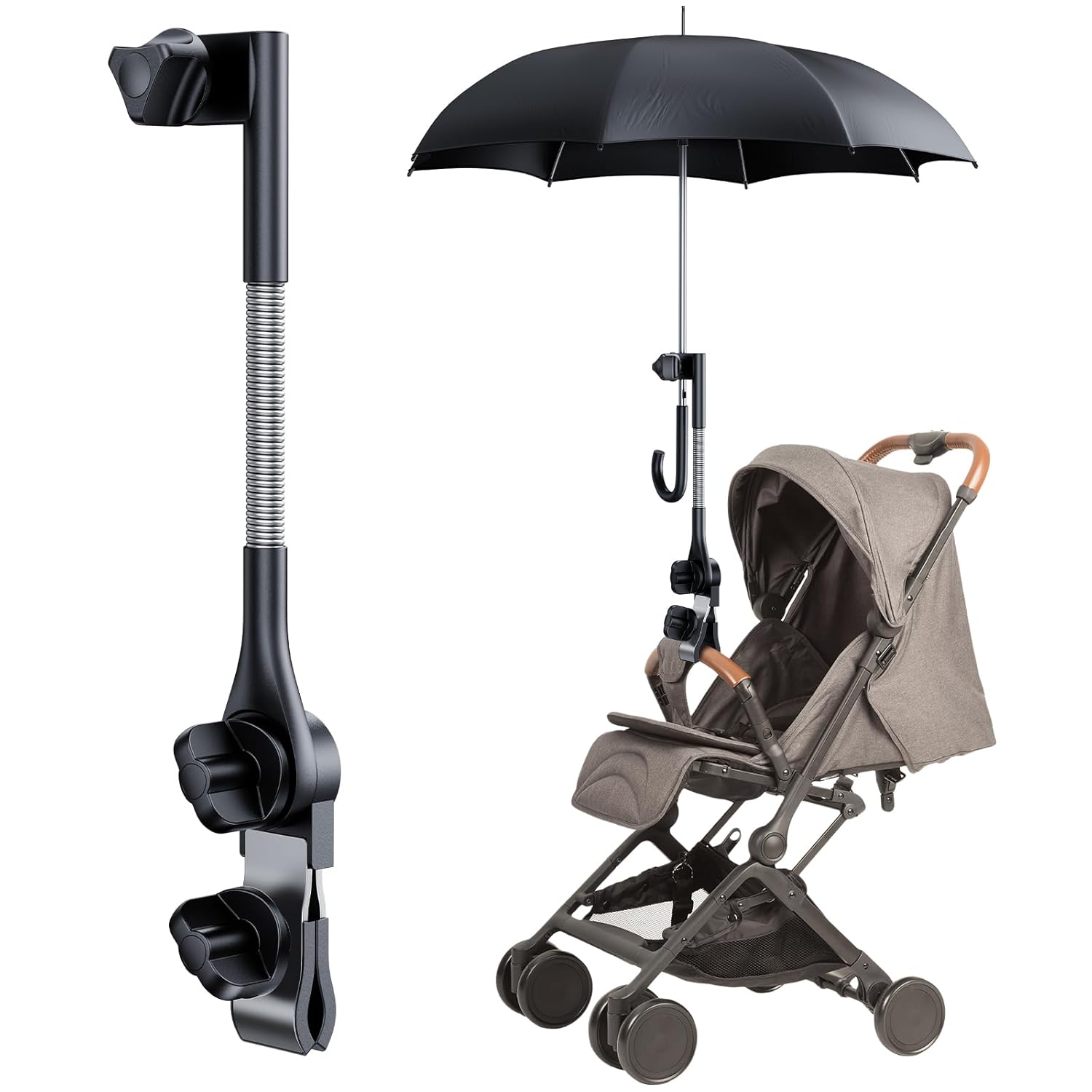Kids Outdoor Table And Chairs - 360° Adjustable Clip Baby Umbrella Holder