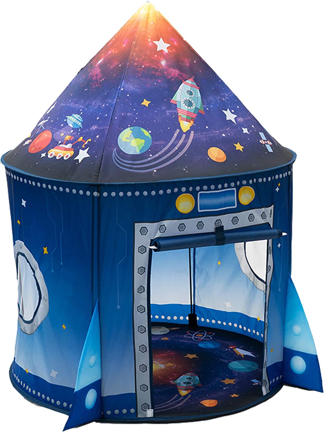 Kids Outdoor Teepee - Rocket Ship Kids Tent Pop Up