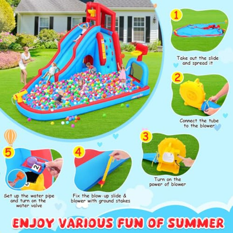 Backyard outdoor water slide i - огляд і ціна Kids Outdoor Water Park