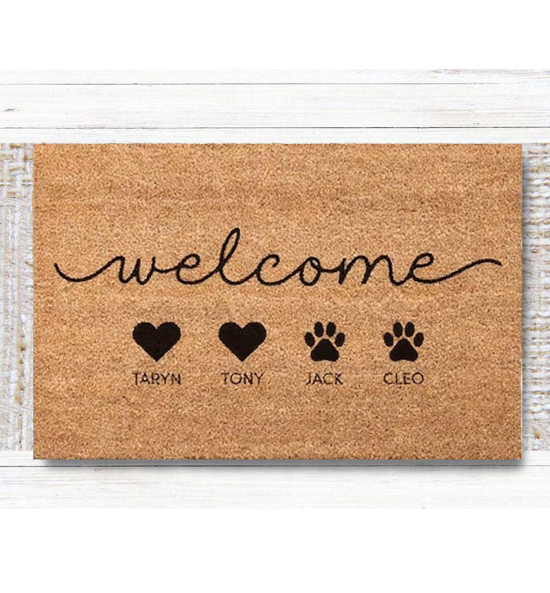 Custom Family Doormat Custom P - огляд і ціна Kids Outdoor Gift Ideas