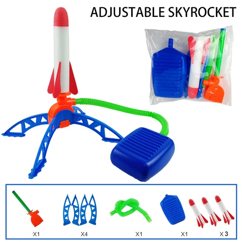 Air Rocket Foot Pump Launcher  - огляд і ціна Kids Outdoor Jumping Toys
