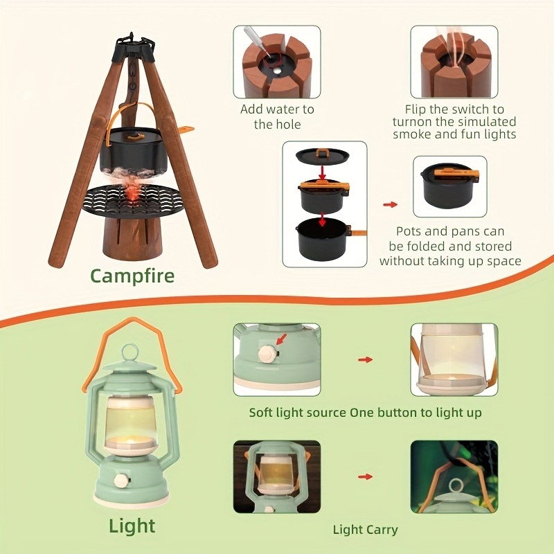 Kids Camping Set Toy Outdoor E - огляд і ціна Kids Outdoor Teepee
