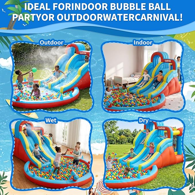 All-Season 8-in-1 Inflatable W - огляд і ціна Kids Outdoor Water Park