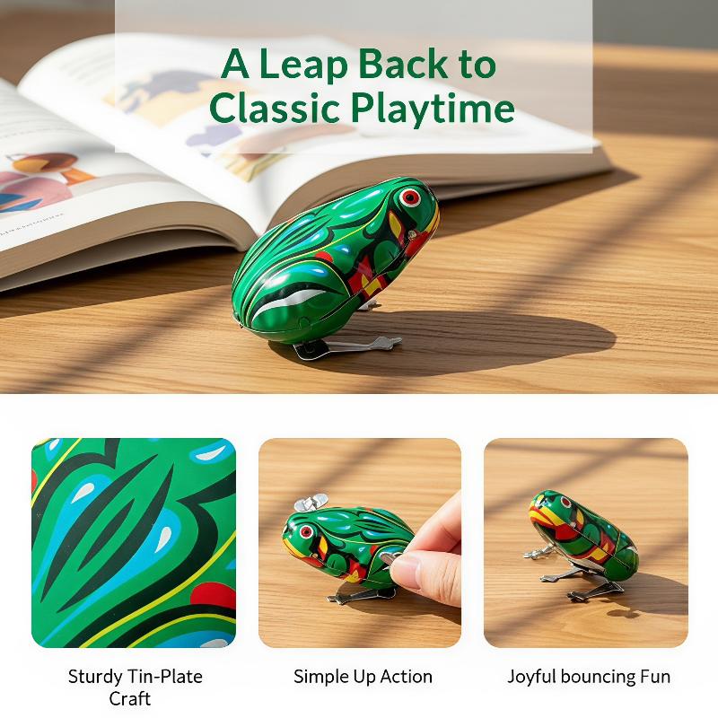 Vintage Tin Jumping Frog Toy 1 - огляд і ціна Kids Outdoor Jumping Toys