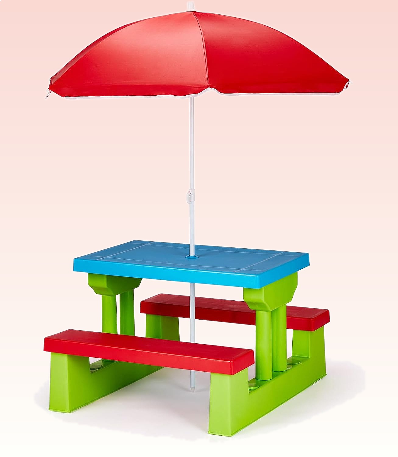 JOYMOR Kids Picnic Table with  - огляд і ціна Kids Outdoor Bench With Umbrella