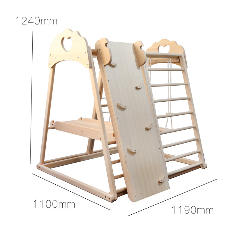 Jungle Gym Kids Outdoor Wooden - огляд і ціна Kids Outdoor Jungle Gym With Slide