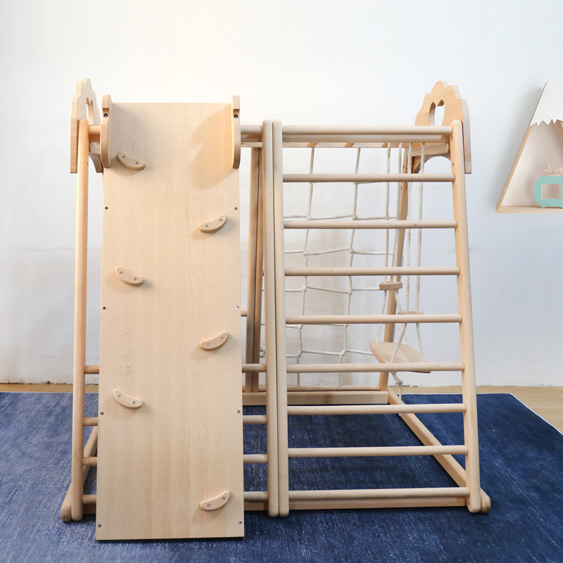 Jungle Gym Kids Outdoor Wooden - огляд і ціна Kids Outdoor Jungle Gym With Slide
