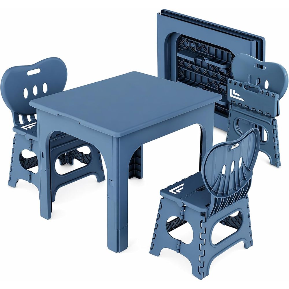 oldable Table and Chair Set, H - огляд і ціна Kids Outdoor Table And Chairs