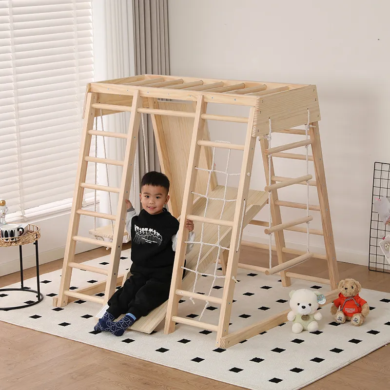JMZ Wooden Jungle Gym Slide Cl - огляд і ціна Kids Outdoor Jungle Gym With Slide