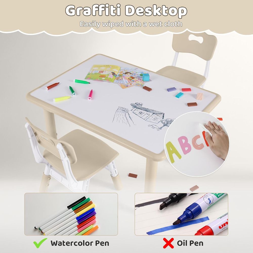 Kids Table and 4 Chairs Set, H - огляд і ціна Kids Outdoor Table And Chairs