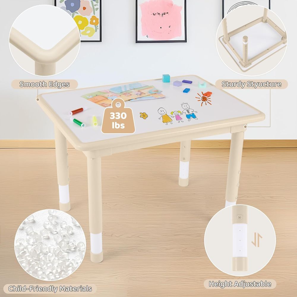 Kids Table and 4 Chairs Set, H - огляд і ціна Kids Outdoor Table And Chairs