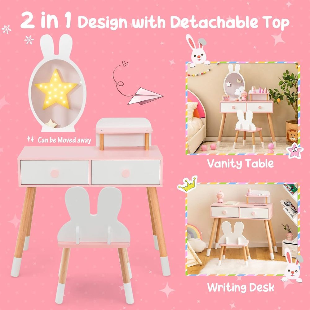 Kids Vanity Set, Girls Vanity  - огляд і ціна Kids Outdoor Table And Chairs