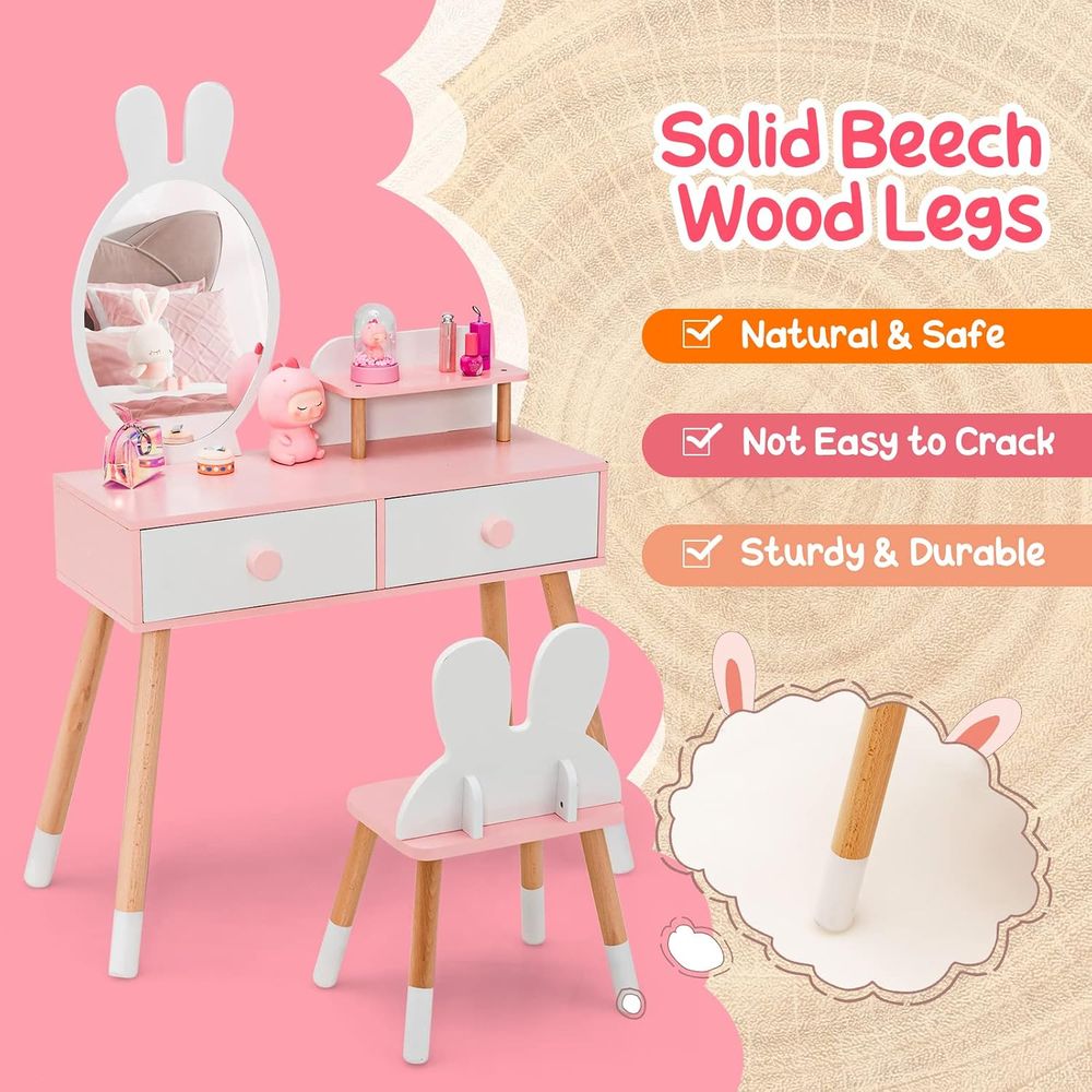 Kids Vanity Set, Girls Vanity  - огляд і ціна Kids Outdoor Table And Chairs